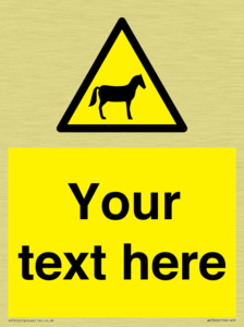 Custom warning horses